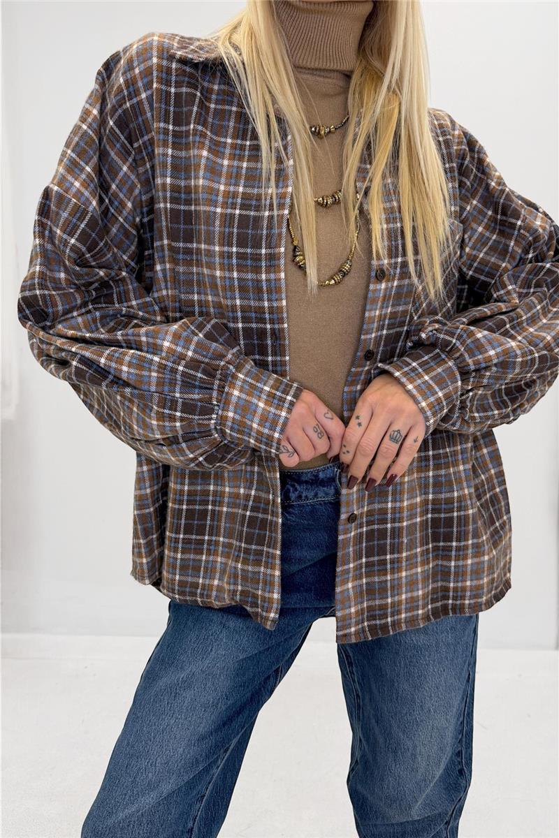 camicia in flanella a quadri lio